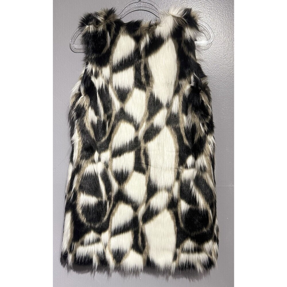 KLd SIGNATURE FAMOUS BOHO ROCKER FAUX FUR VEST 70’s Style Size SMALL - Picture 2 of 8